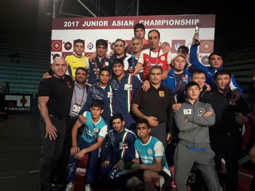 Iran Junior FR Wrestling Team Captures Asian Team Title
